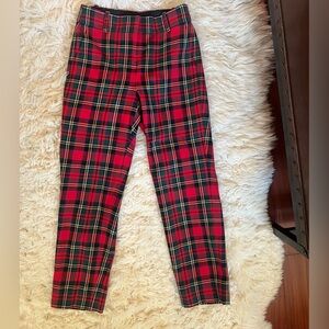 J. Crew Plaid Tartan Ankle Pants